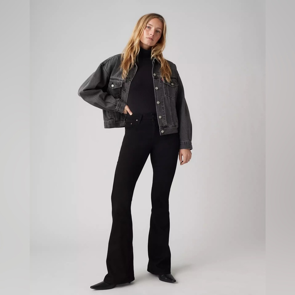 Levi’s 726 High Rise Black Flare Jeans